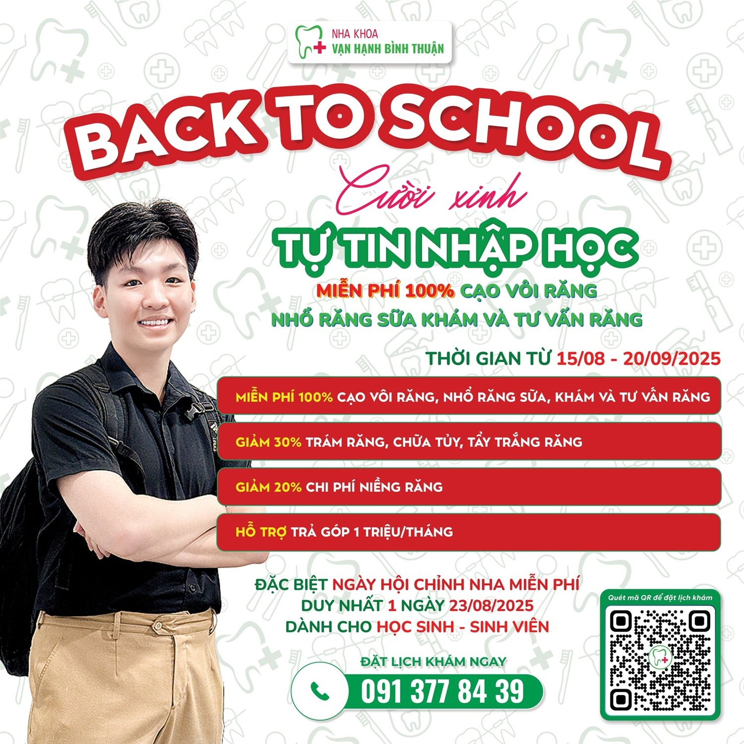 NHA KHOA VẠN HẠNH TRIỂN KHAI CHƯƠNG TRÌNH CƯỜI XINH TỰ TIN NHẬP HỌC